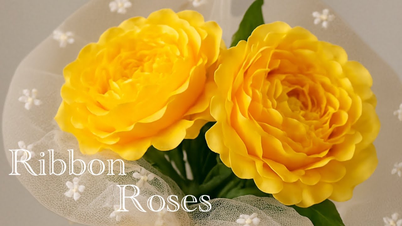 DIY_Satin ribbon roses that are extremely profitable /💵/ Easy to build