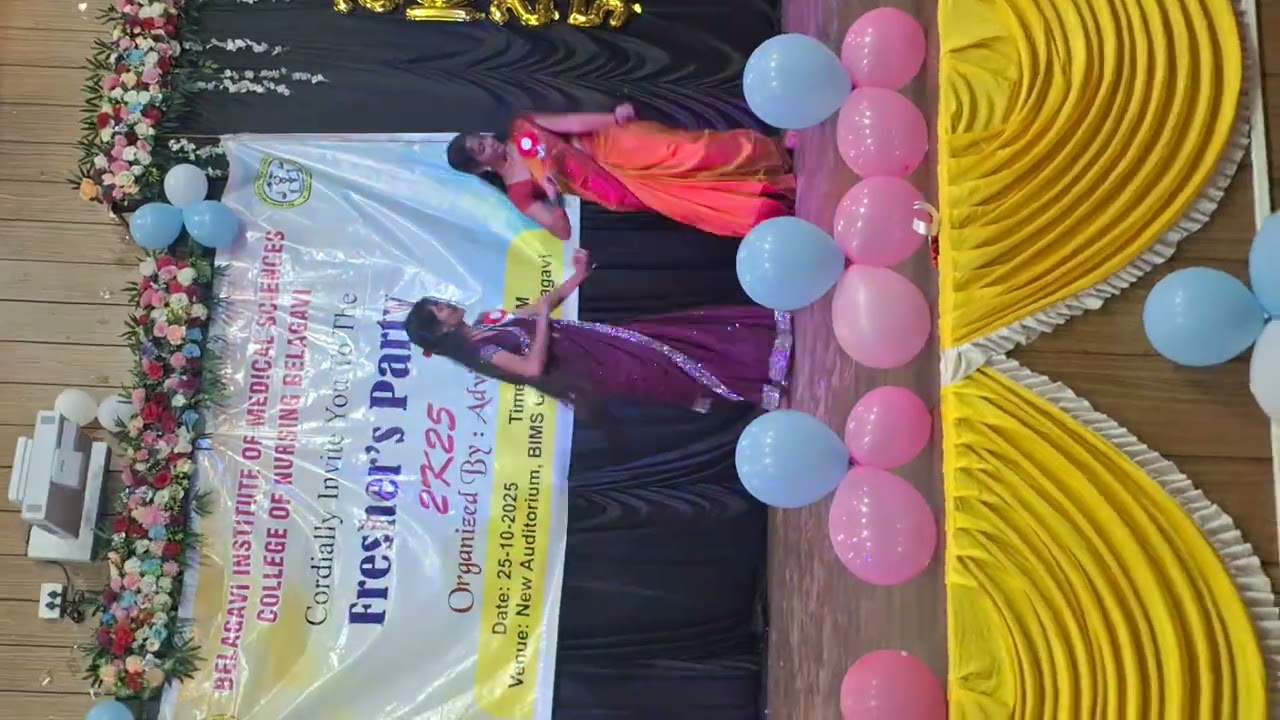 Freshers party 2K25 BIMS Belagavi ✨♥️ #viralvideo #dance #girlsdance 