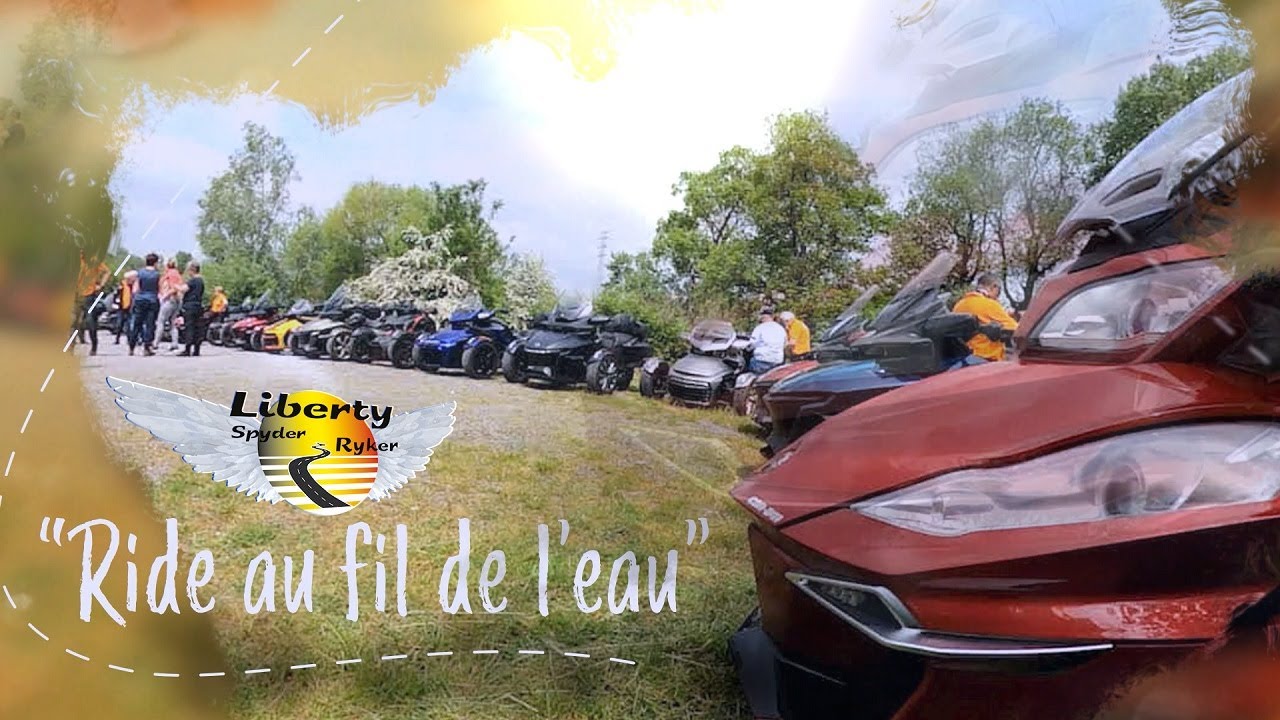 Balade en Can Am du 21 mai.  Au fil de l'eau. #canam #canamonroad #spyder #libertyspyderryker