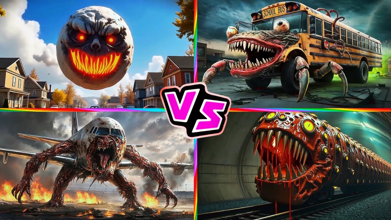Lunar Moon 🆚 School Bus 🆚 INFECTED SKY 🆚 TRAIN EATER 🎶 Tiles Hop EDM Rush
