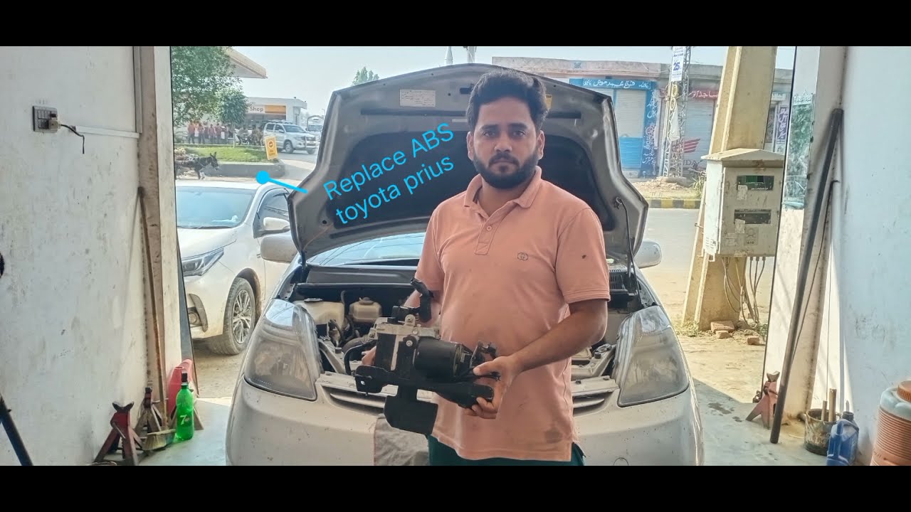 toyota prius 2007 model Japan 1.5 ABS problem and replace complete information video