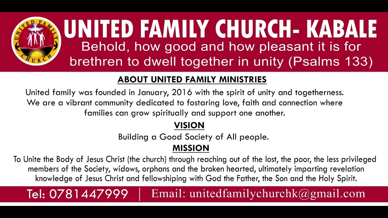UNITED FAMILY CHURCH ANNUAL THANKSGIVING-2026 #Celebrating 10 Years