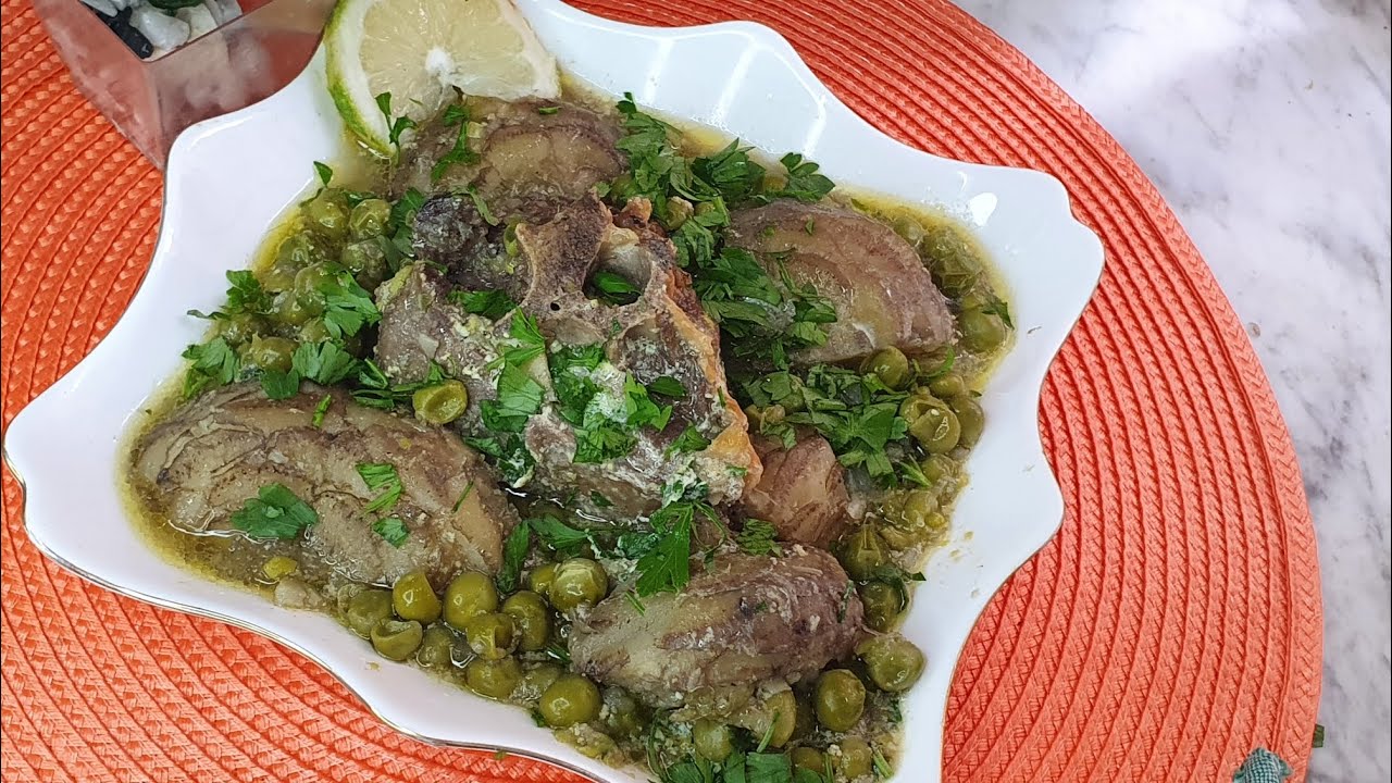 طجين الجلبانة و القرنون#طبق تقليدي جزائري