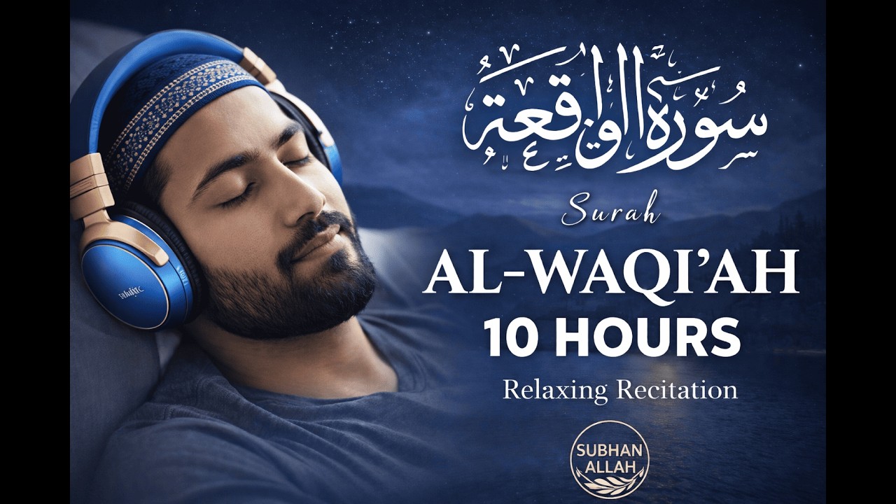 Surah Al-Waqi’ah | 10 Hours of Beautiful Recitation (Arabic, Transliteration & English Translation)