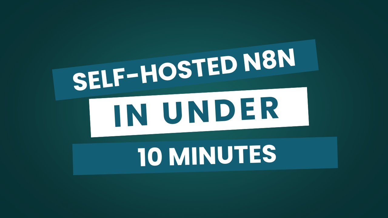 Self hosted n8n in under 10 minutes! 🚀