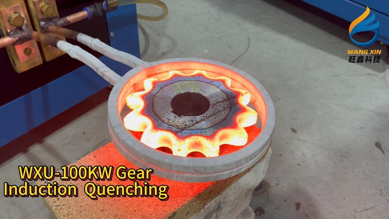 WXU-100KW Induction Heating Machine Metal Heat Treatment Machine For Gear Shaft Hardening Quenching