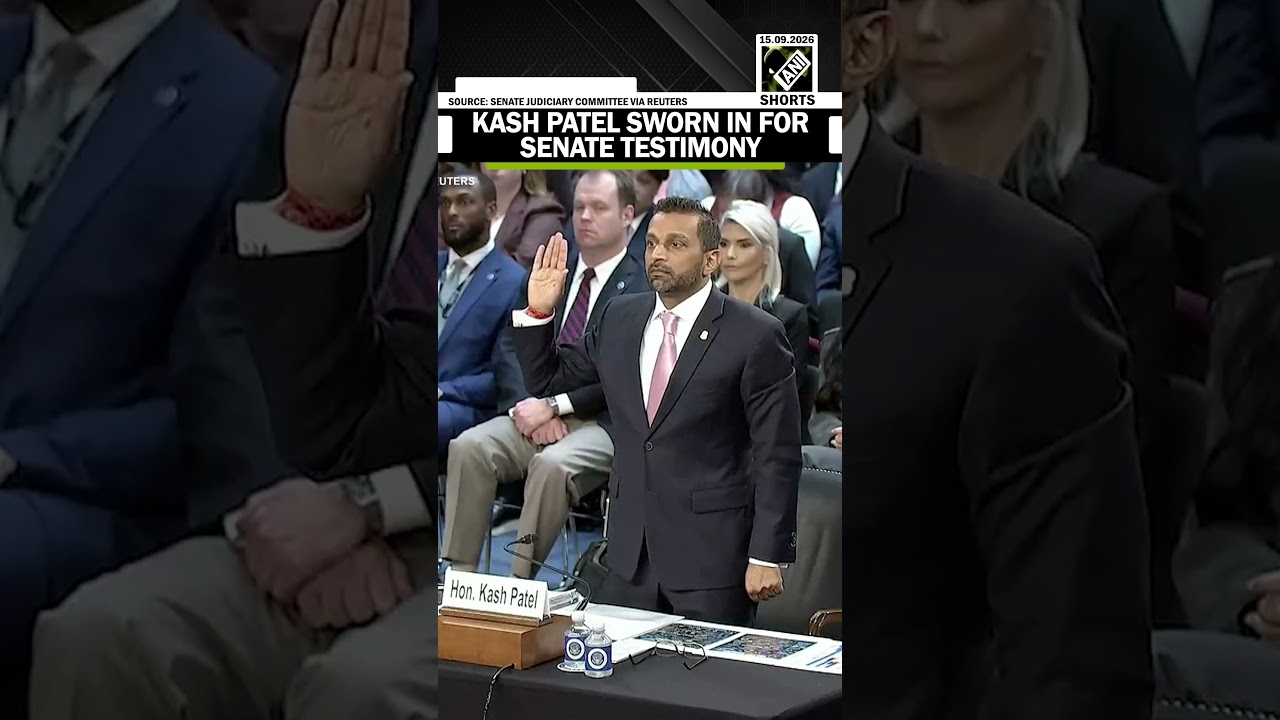 FBI Director Kash Patel sworn in before Senate Judiciary Committee on Capitol Hill