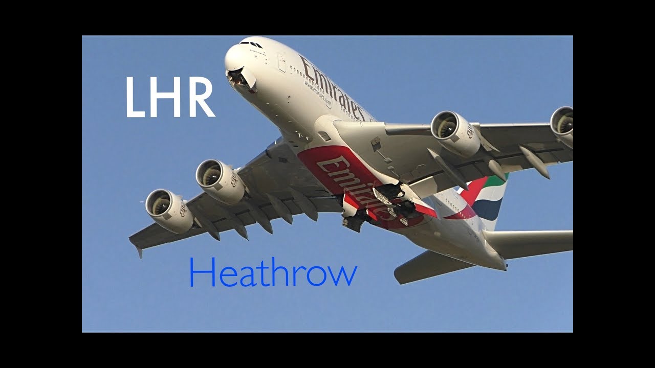 Departures Compilation RW27R London Heathrow Aitport Incl, BA A35K, Qatar Cargo...more