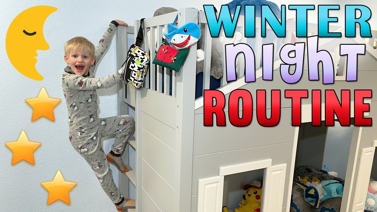 Winter Night Routine IN MY NEW BED!!!