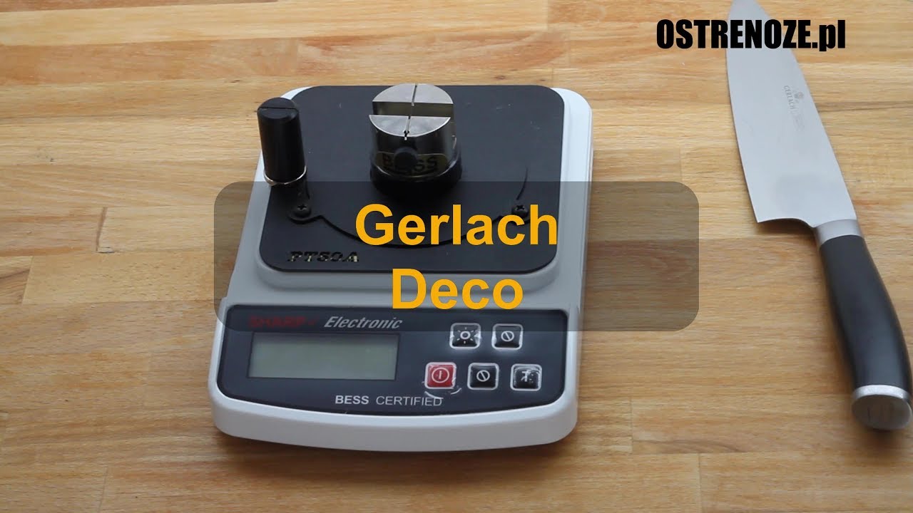 Test ostrości noża Gerlach Deco