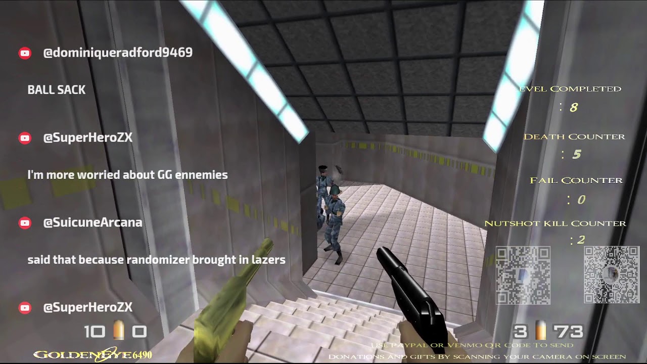 GoldenEye 007 N64: GE Randomizer Saturday Live #110 Part 1/2  (No Commentary)