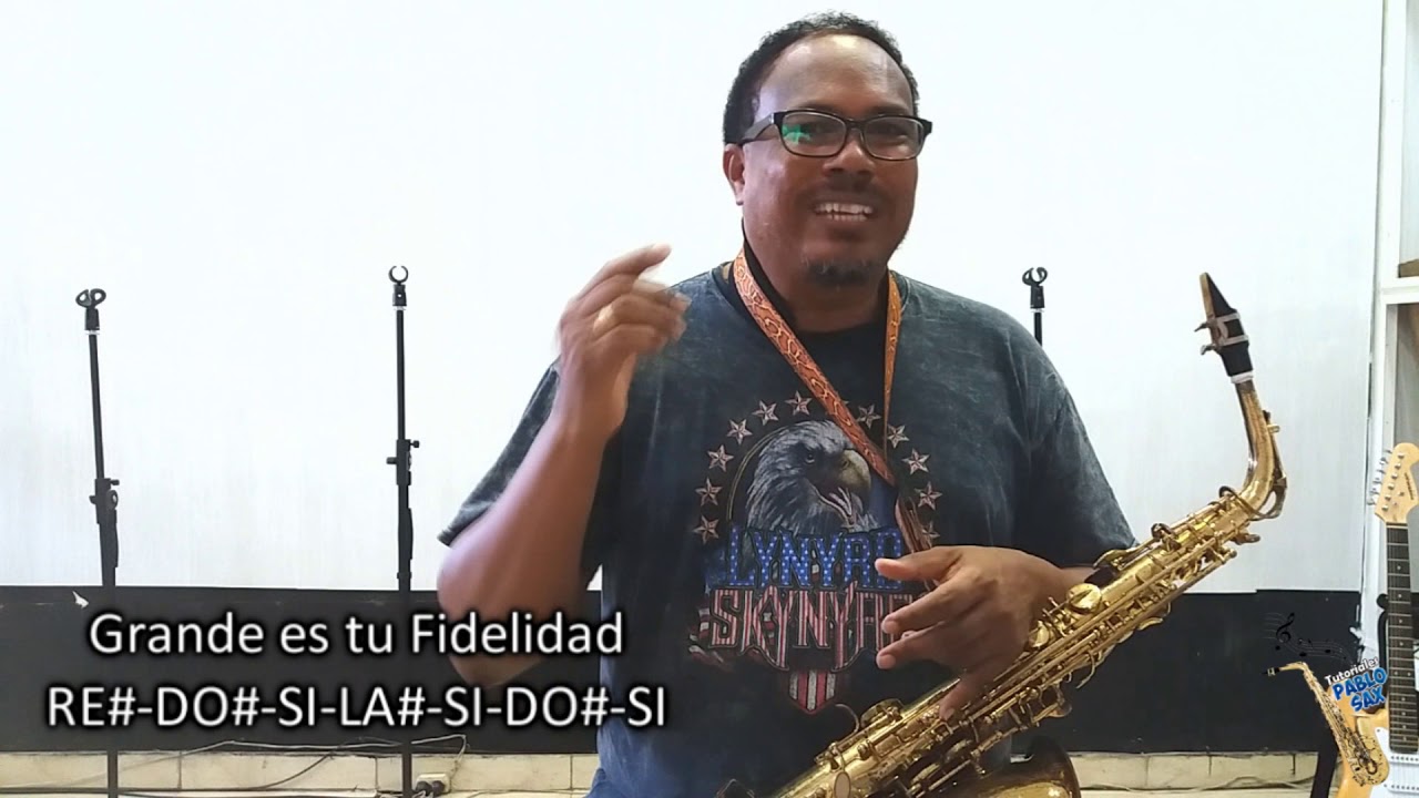 TUTORIAL EN SAXO ALTO  * TU FIDELIDAD de Marcos Witt *