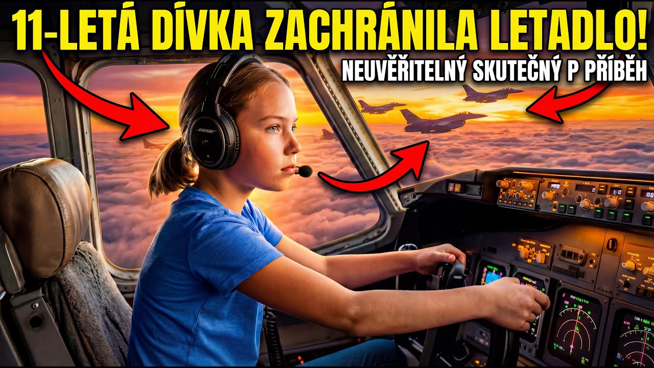 Letadlo se ve výšce 30 000 stop odmlčelo dokud se do pilotního křesla neposadila jedenáctiletá dívka