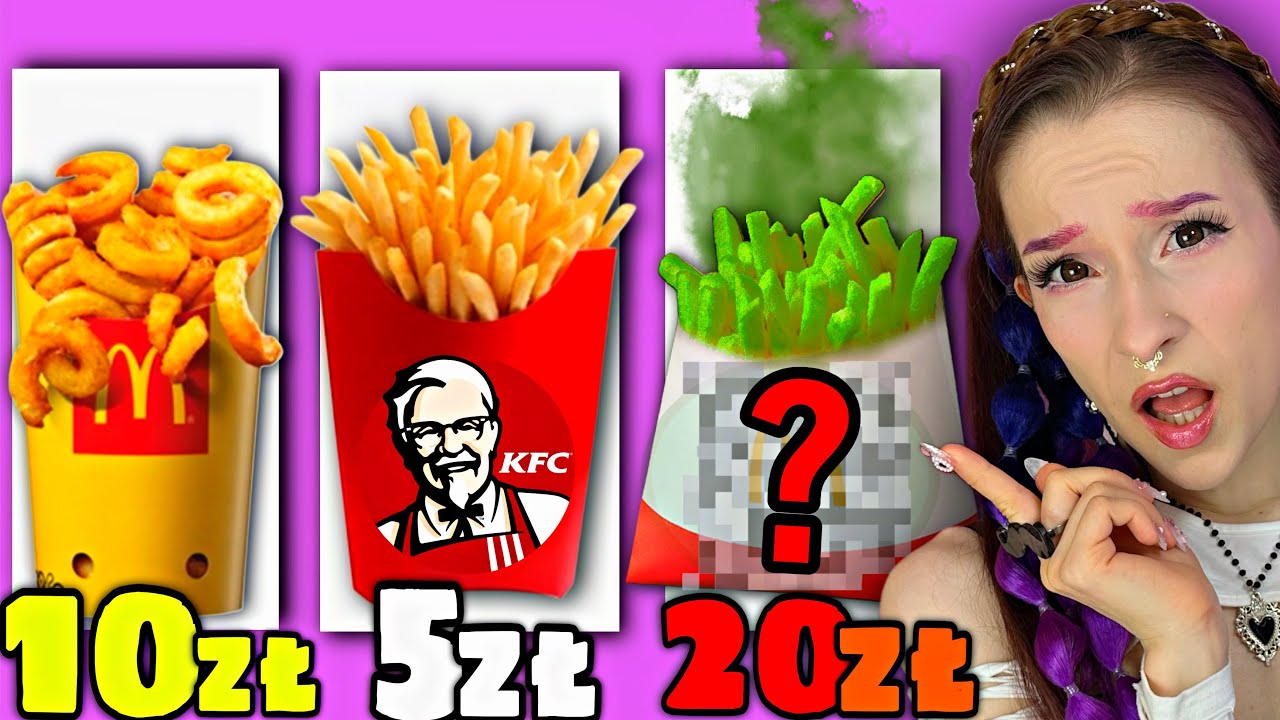 ZAMÓWIŁAM TO SAMO W RÓŻNYCH FASTFOODACH!