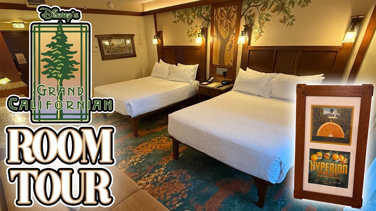 Disney's Grand Californian Hotel Room Tour - Standard 2 Queen Bed