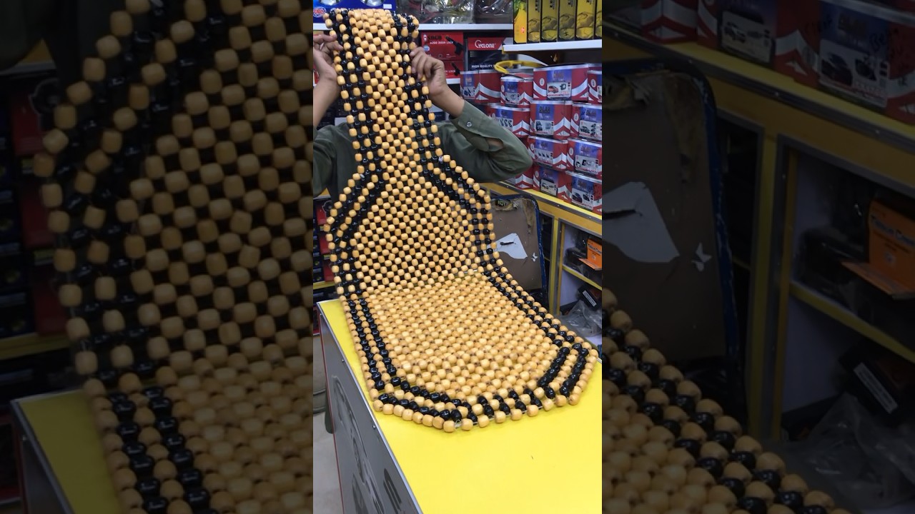 Wooden beads seat cover || Take Rest || Comfortable Car Seat Universal || #shortfeed #viralshort