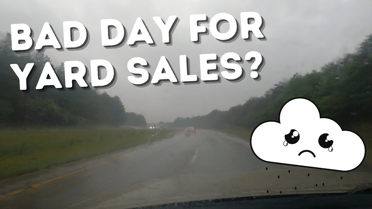 Yard Sales Rained Out But Resellers Don't Quit Sourcing For Ebay