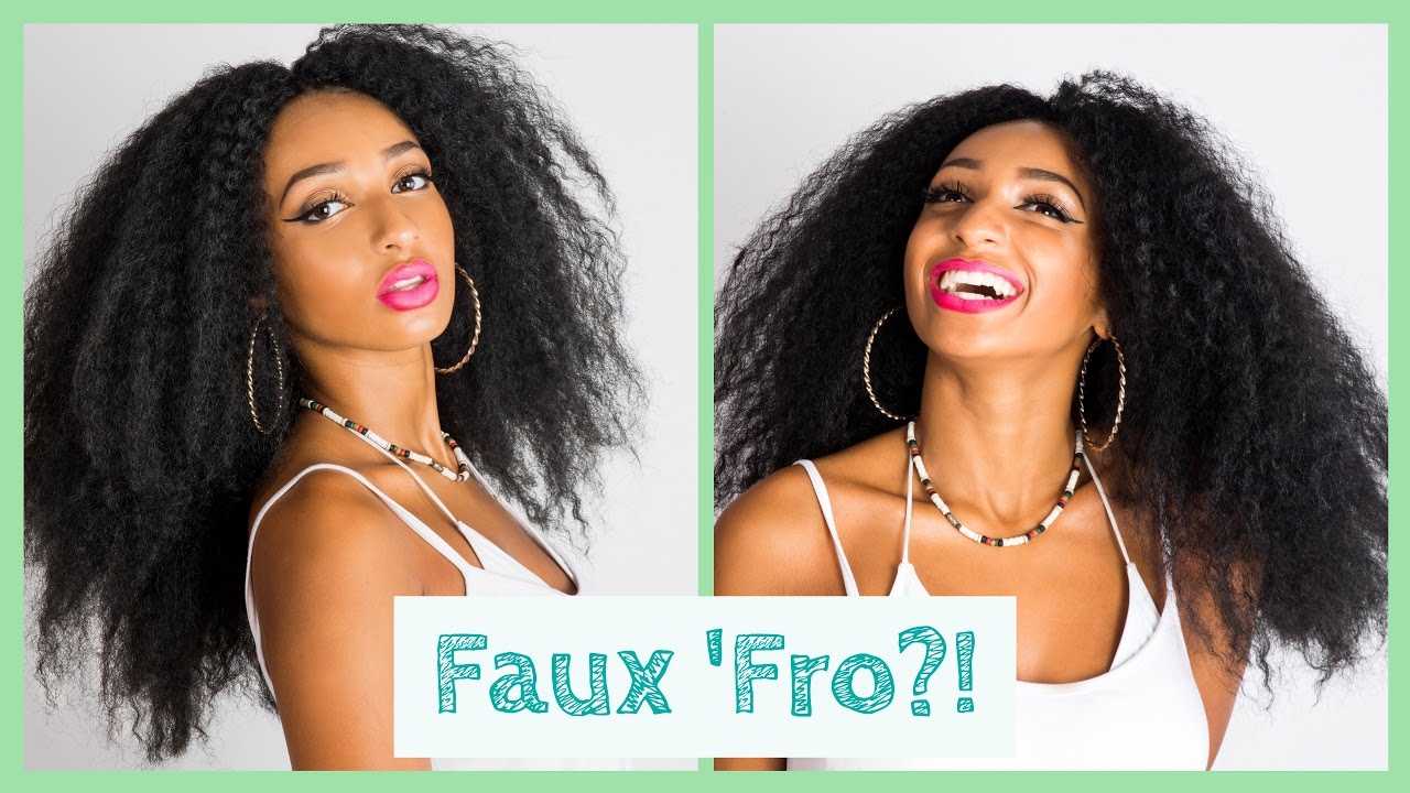 How to install kinky marley hair to create a faux afro (natural protective style)