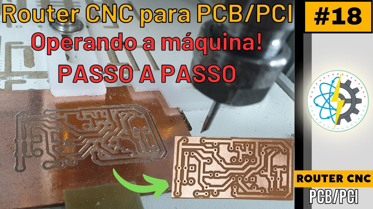 Router CNC para produzir PCB-PCI | Passo a passo da operação da máquina