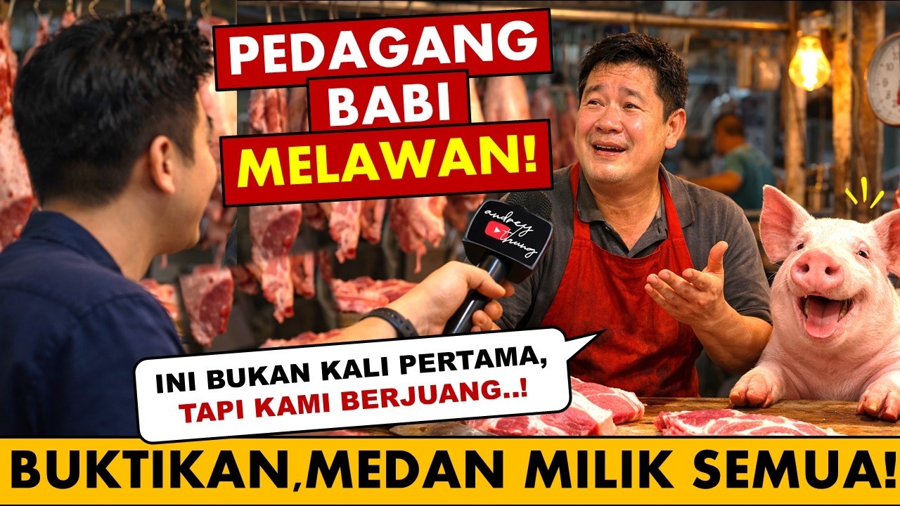 🔴 Pedagang Babi digusur oleh Kaum Agamis? Laporan langsung dari Medan