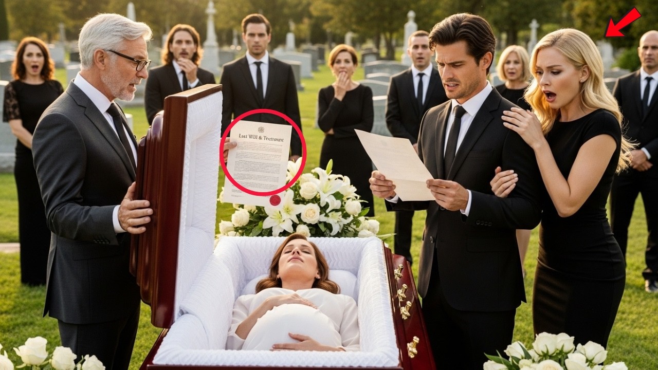 He Took His Mistress To His Pregnant Wife's Funeral — But When The Lawyer Opened Her Will, A Hidden