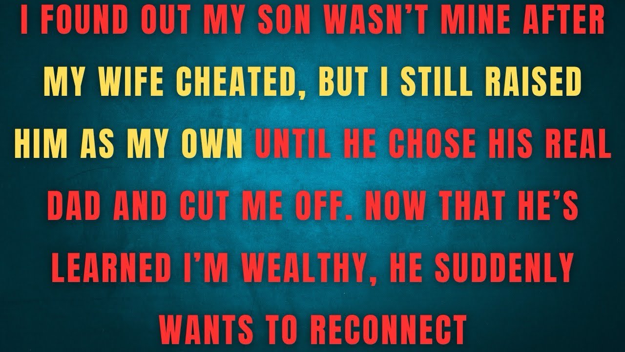 I FOUND OUT MY SON WASN'T MINE AFTER MY WIFE CHEATED BUT I STILL RAISED HIM AS MY OWN UNTIL HE CHOSE
