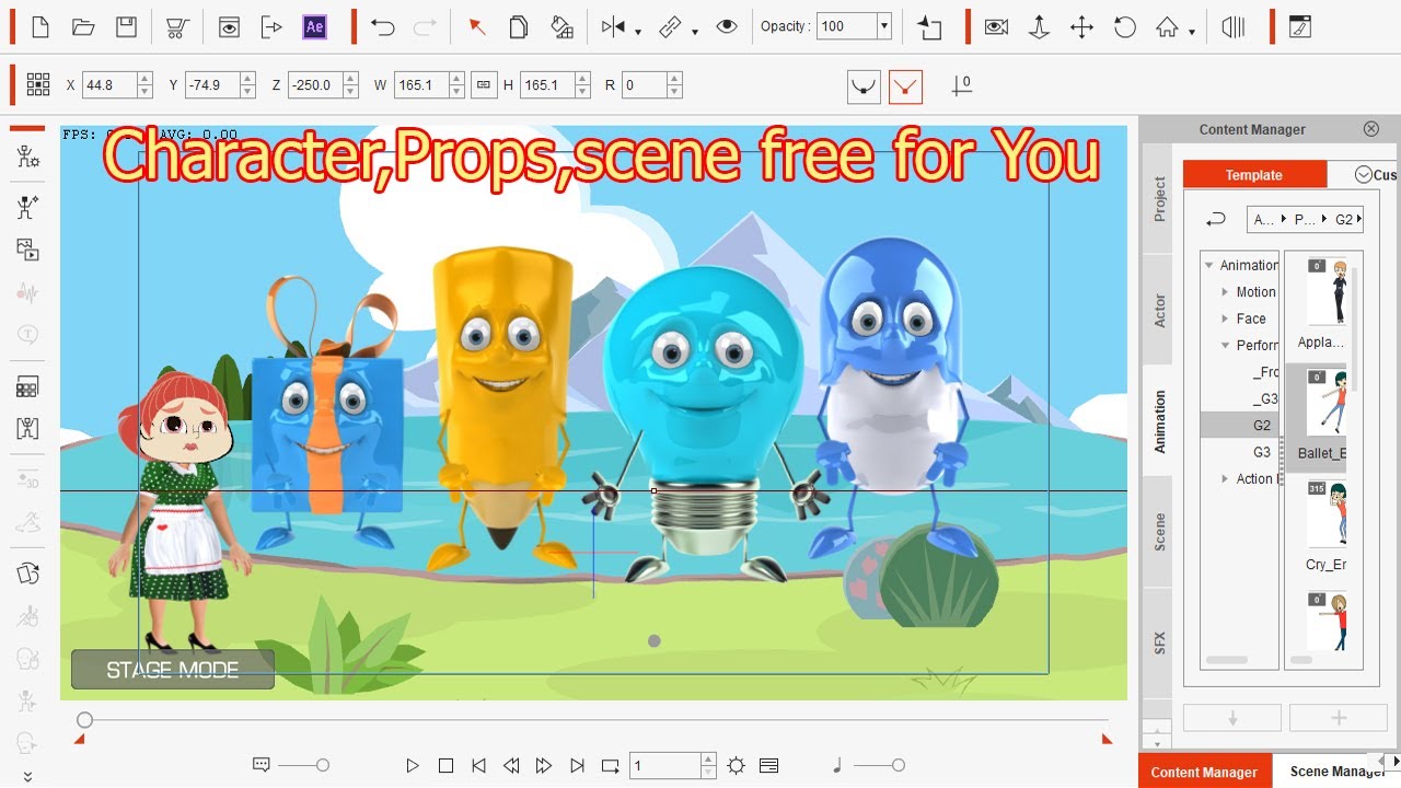 five 2d Character Pack | 2d Props and Location pack for free |Cartoon animator 5 Tutorial in Hindi