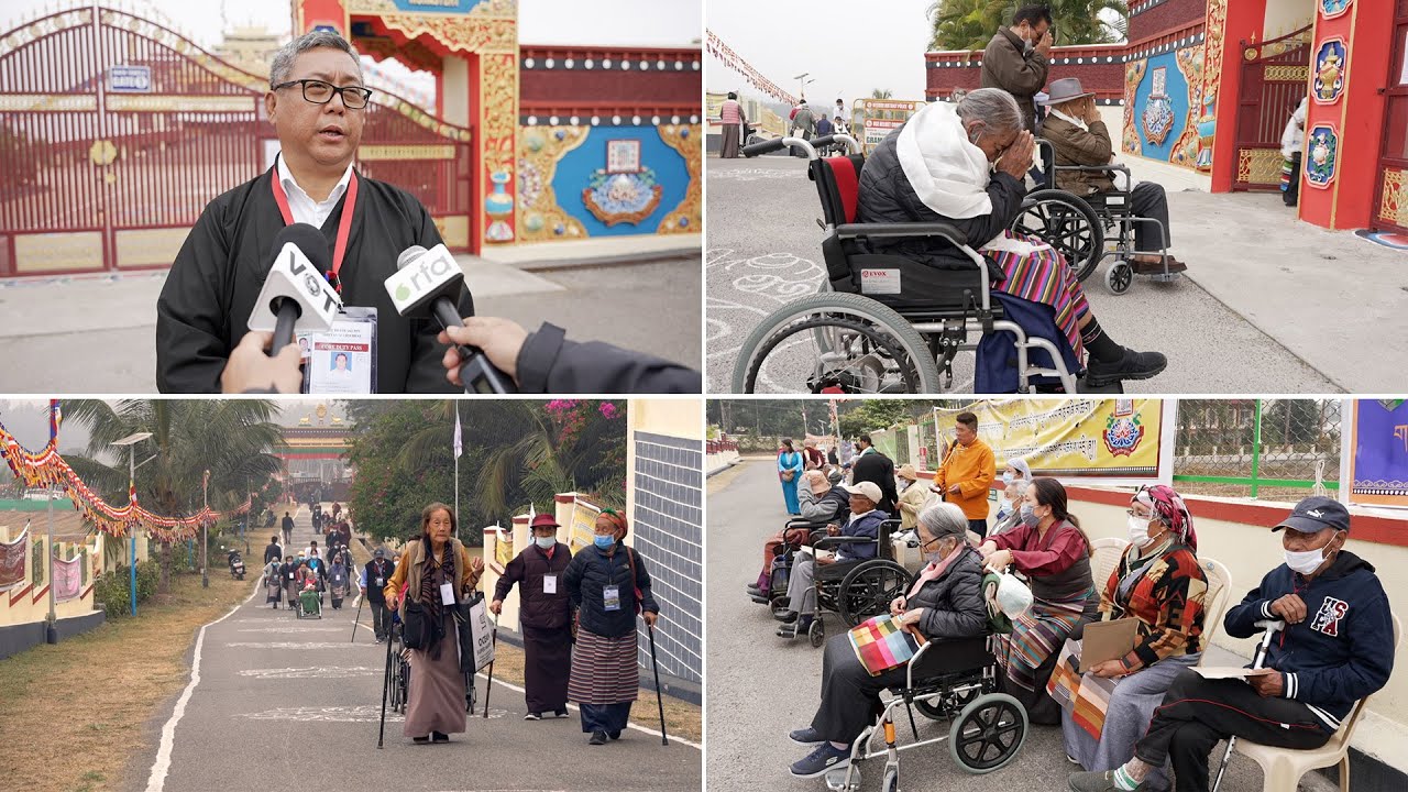 Dalai Lama grants audience to over 400 in Bylakuppe including sick and elderly Tibetans