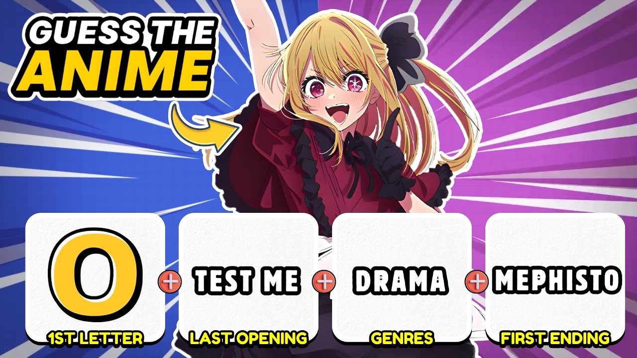 ❓GUESS THE ANIME BY 4 CLUES 🔍 | Anime Quiz 🔥