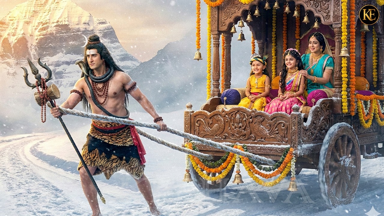जब भगवान शिव ने खुद खींचा रथ, उसमें बैठे थे बाल कान्हा और राधा || YMKN || Shree Krishan leela