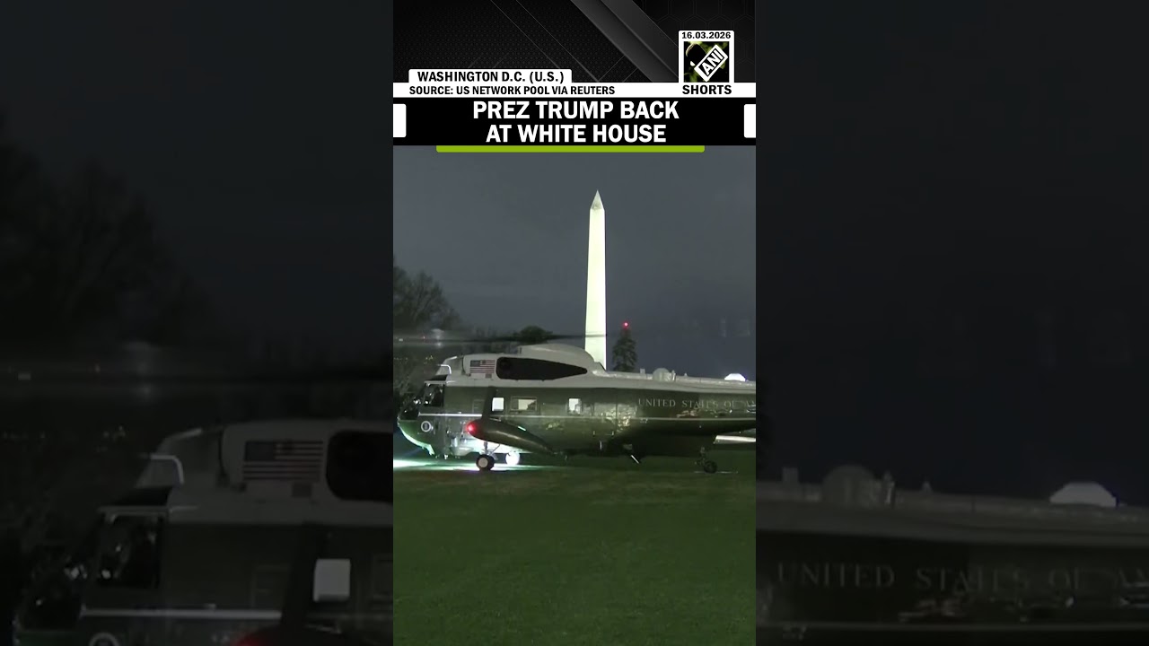 Watch! U.S. President Donald Trump returns to White House from Palm Beach