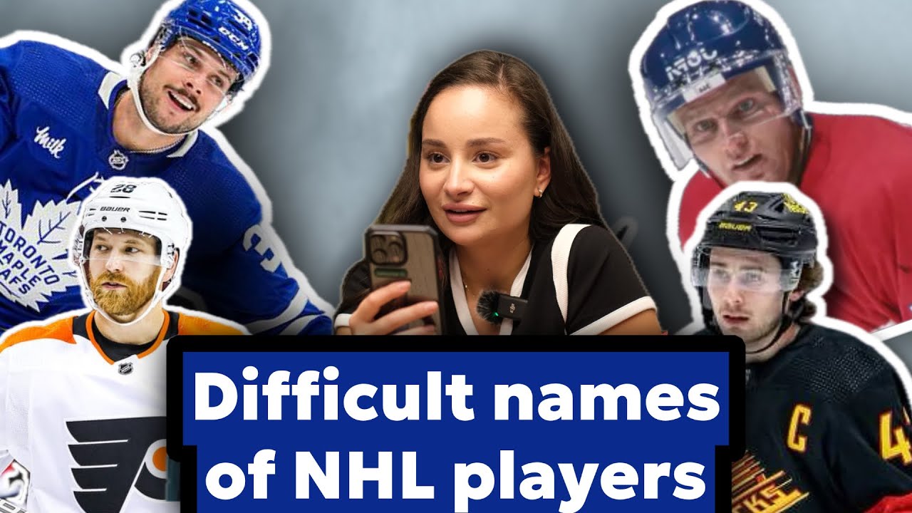 Can you read it? 😅 Difficult names of NHL players