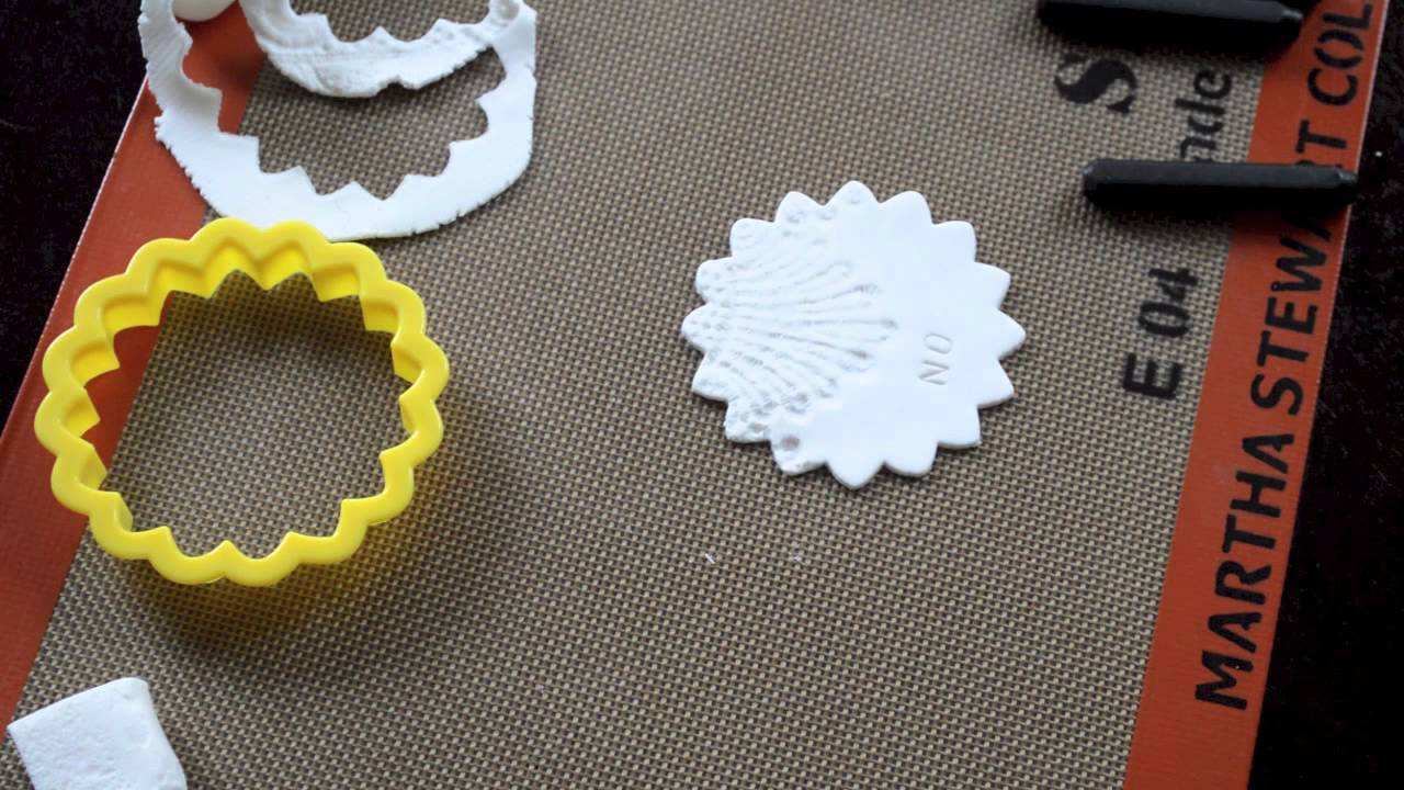 Imprinted Clay Ornaments