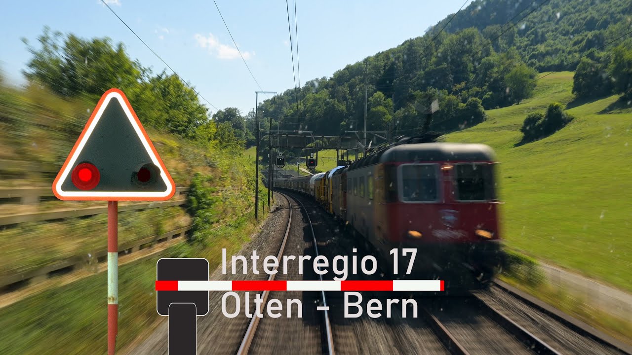 Cab ride Olten to Berne - Führerstandsmitfahrt von Olten nach Bern