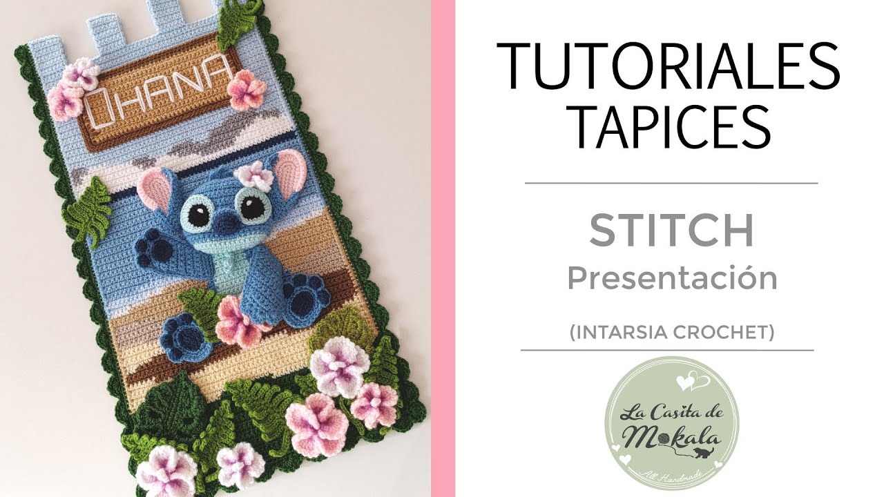 🍀 TUTORIAL TAPIZ STITCH Amigurumi Crochet |  STITCH Wall Hanging | INTARSIA | PRESENTACIÓN