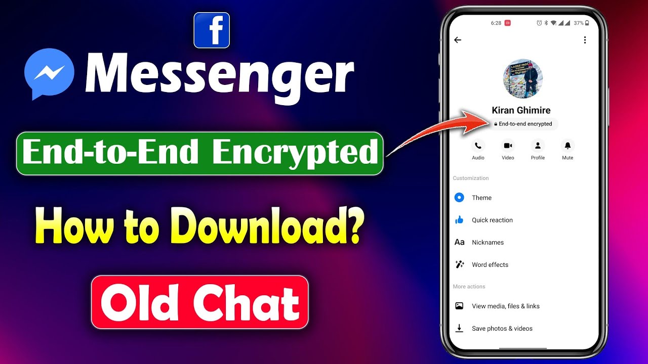 Facebook Messenger End-to-end Encrypted | How to Download Old Chat History in Messenger? KG