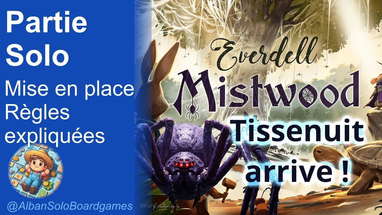 [FR] Everdell : Mistwood | Partie Solo complète | Explication des règles | Mise en place | Tissenuit