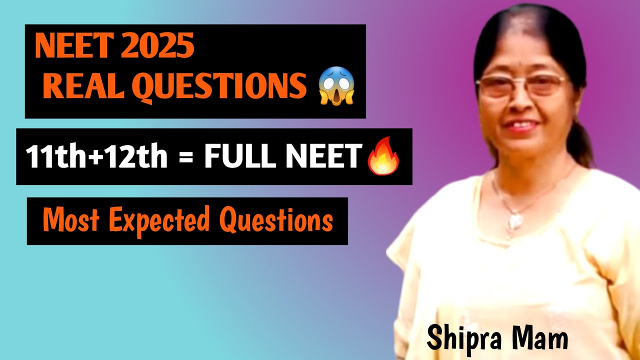 NEET 2025 Chemistry| Real Exam.Questions from 11& 12, neet 2025 questions