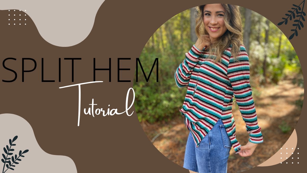 Sewing Tutorial- Creating A Split Hem On Any Top!
