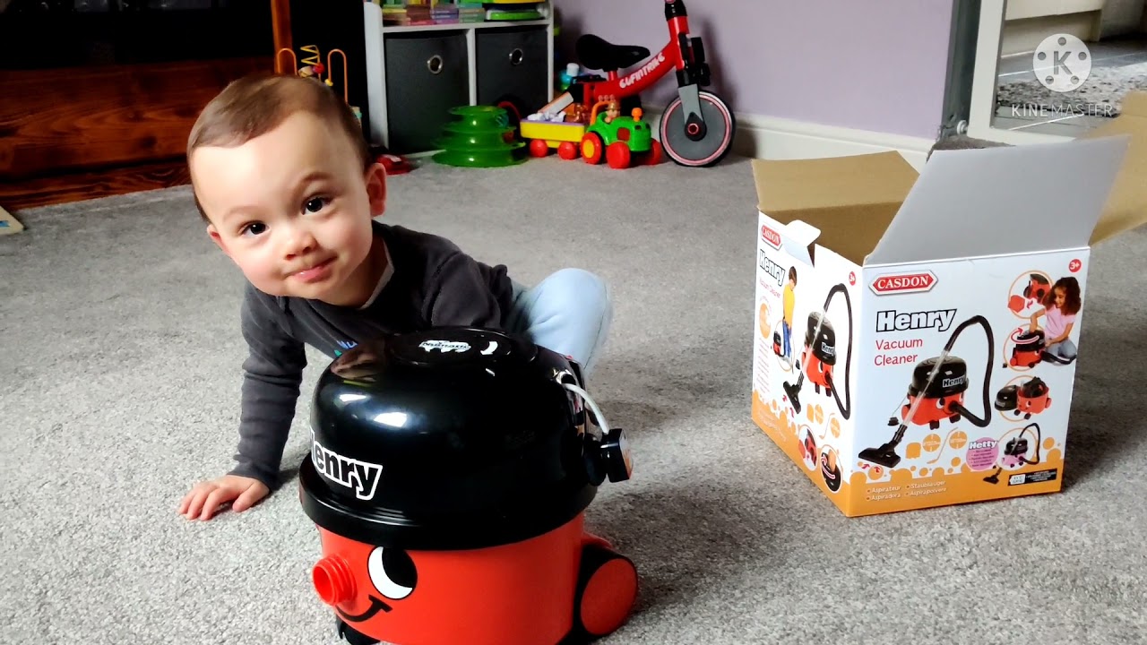 2 parcels has arrived, including his HENRY HOOVER TOY