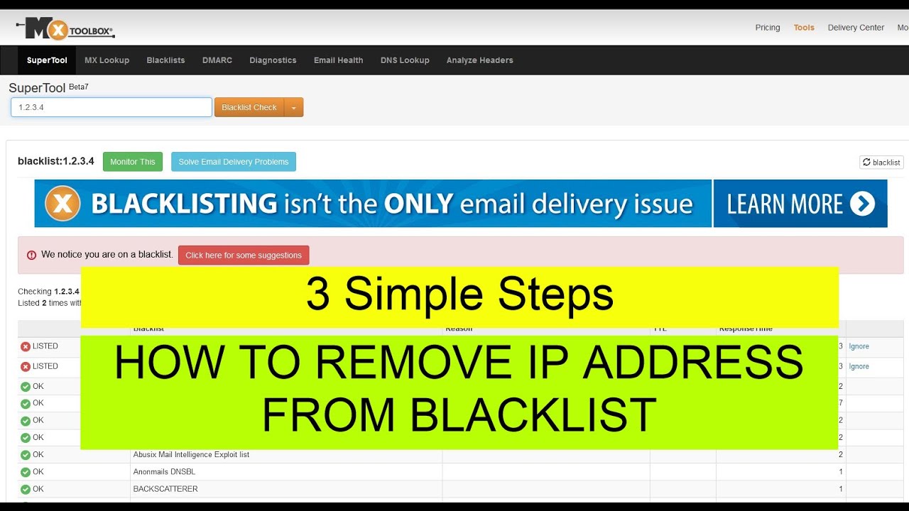 How to Remove IP Address from Blacklist 2023 | SpamRats, CBL, Spamhaus, Barracuda