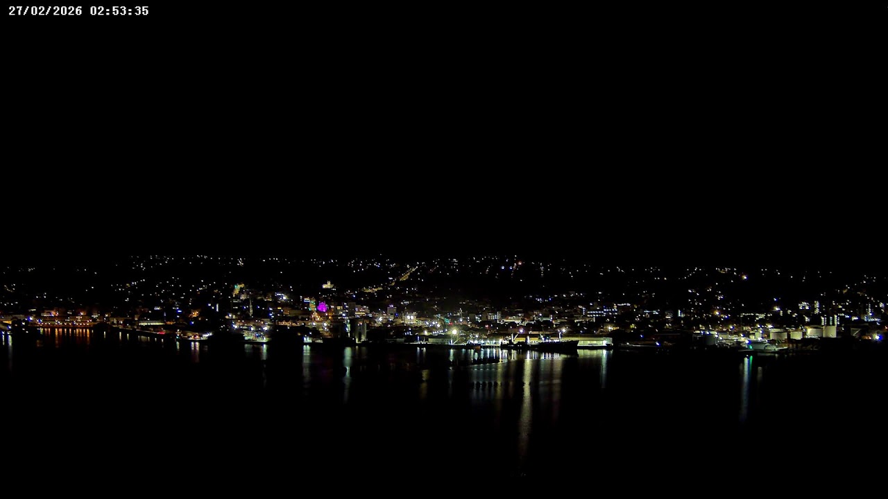 Dunedin, NZ - Live Webcam (4K): 26-02-2026 15:00 to 02:59
