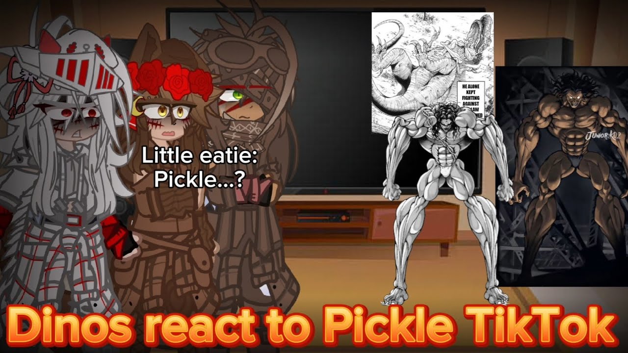 Dinos react to Pickle/Baki TikTok || Jurassic world