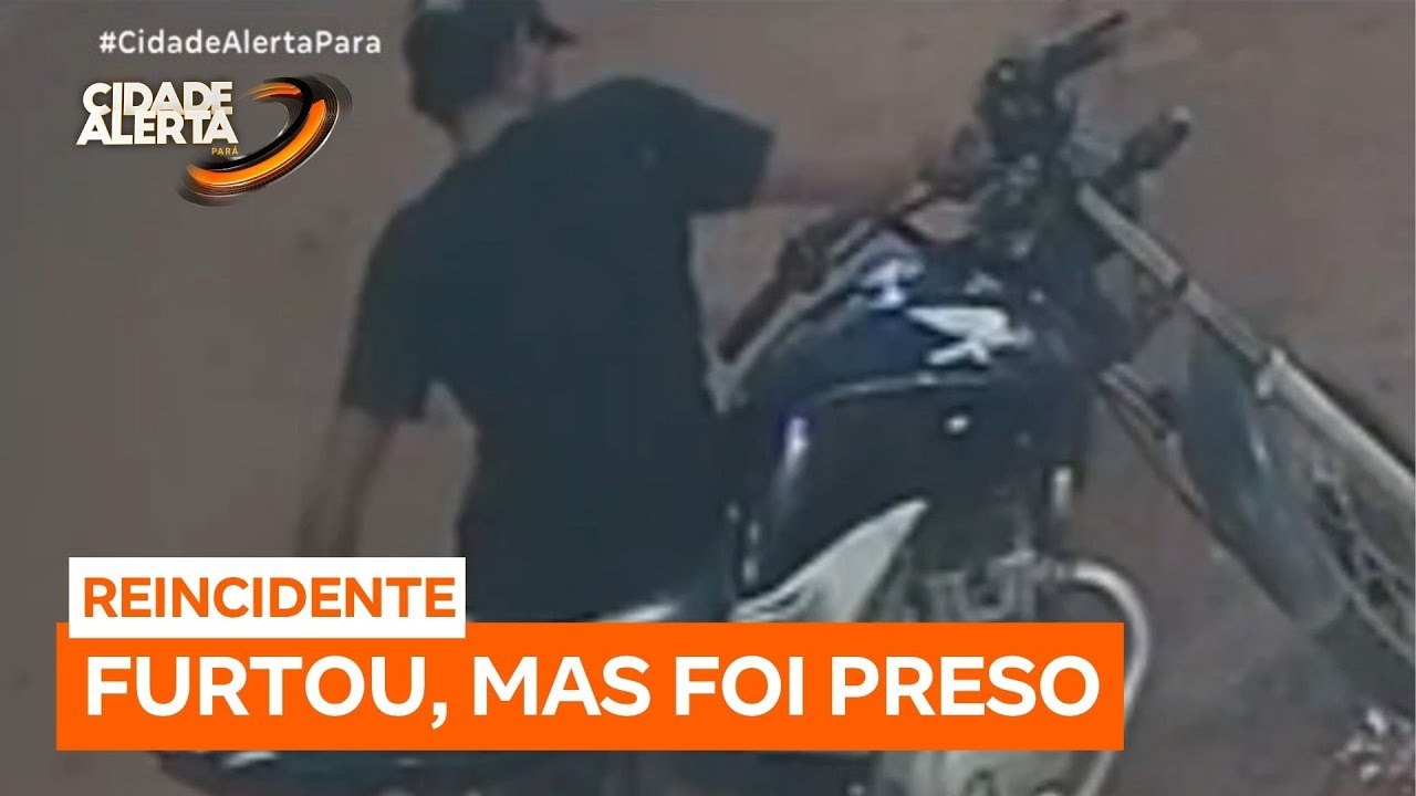 Criminoso furta moto e &eacute; preso horas depois em Medicil&acirc;ndia (PA)