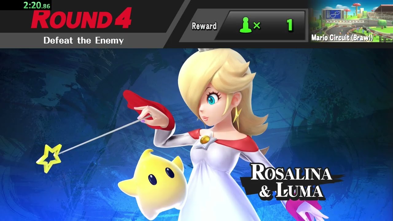 Super Smash Bros. Wii U Classic Mode Speedrun Any% (Mii Gunner) (No Customs) (0.0) (5:04.38 RTA)