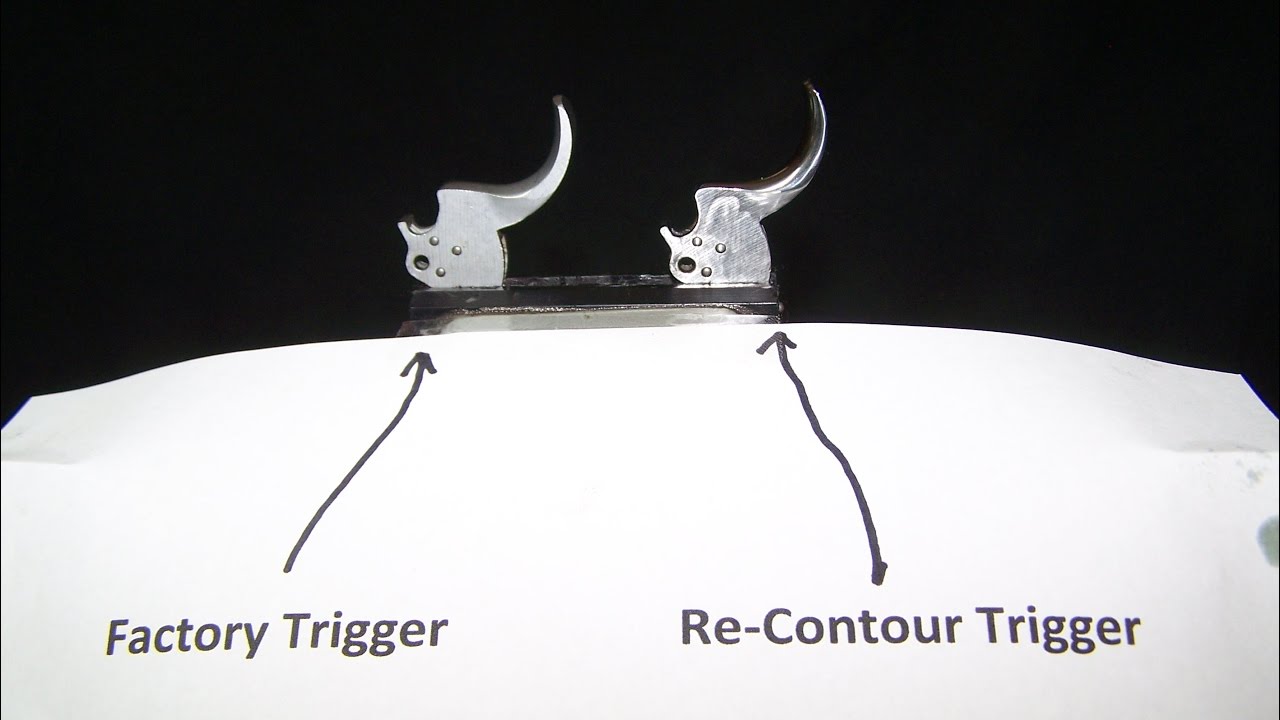 S&W 686 Level 2 trigger job (Part 2 Re-contour the trigger)
