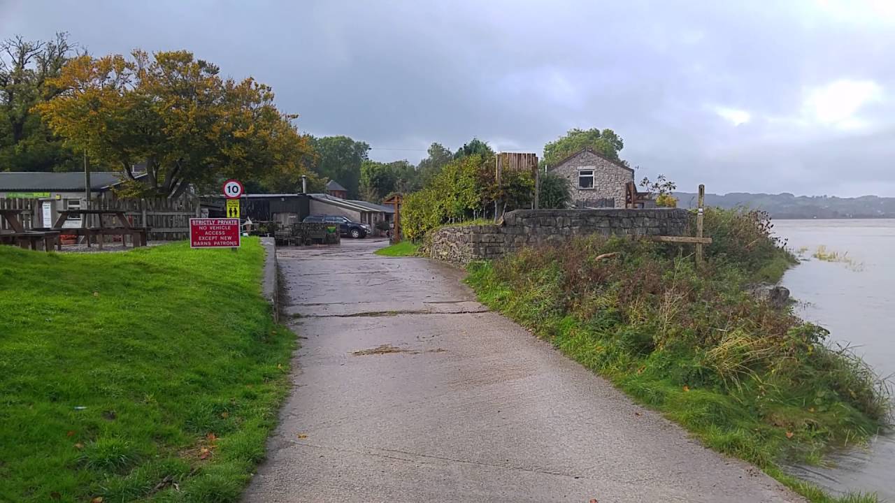 High tide at New Barns near Arnside, Cumbria.