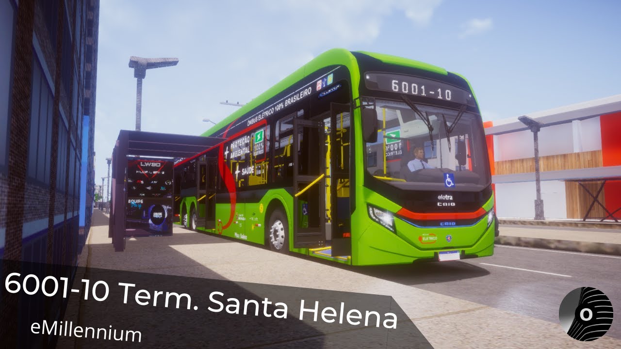 6001-10 TERM. SANTA HELENA com o NOVO EMILLENNIUM (Scania K310UB) da AMBIENTAL! Proton Bus Simulator