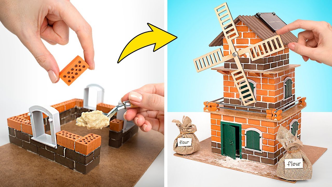 Un moulin à vent étonnant à partir de mini-briques 🧱🌾