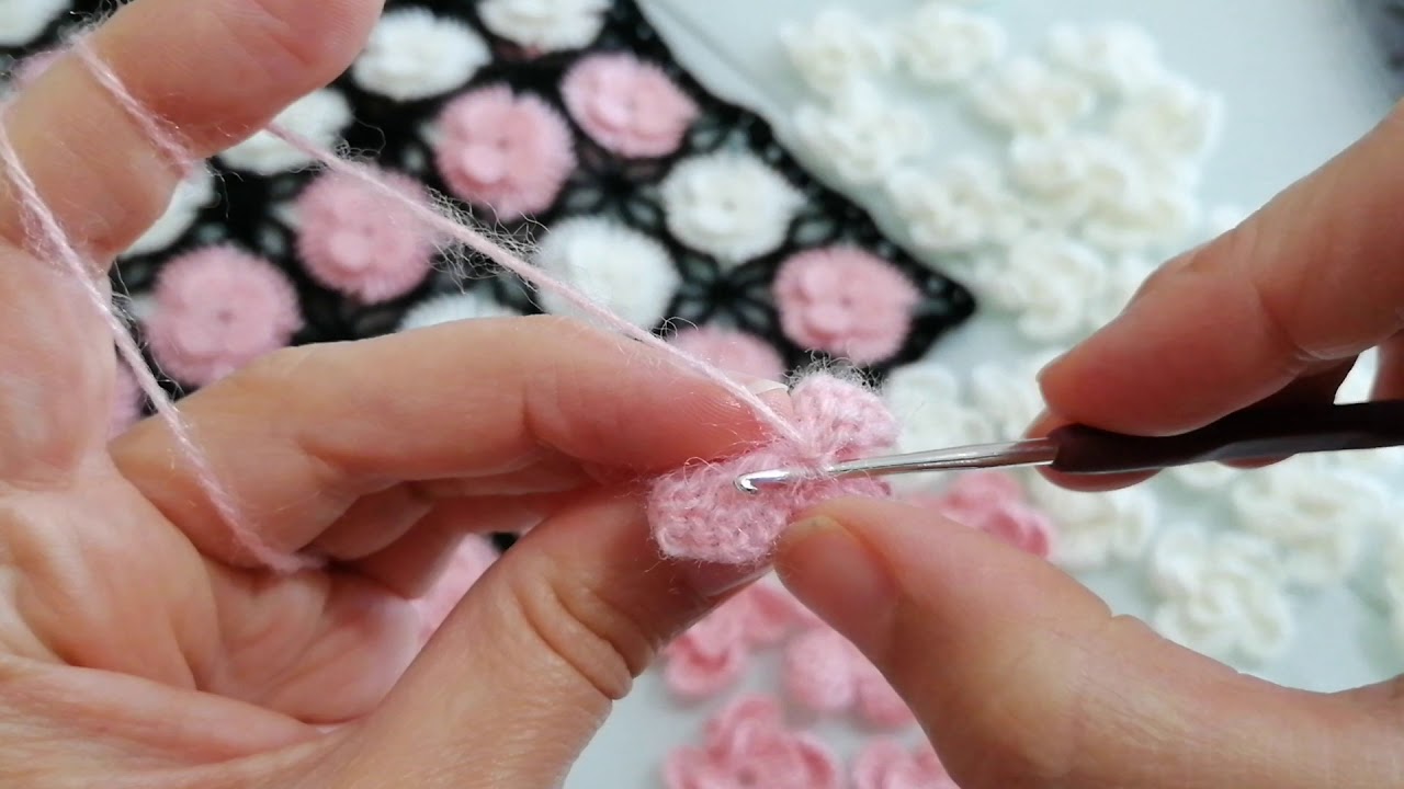 Motifli (çiçekli) yelek. Motif yapımı